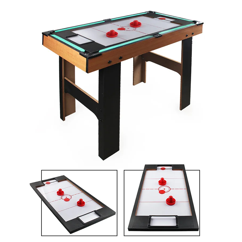 4-in-1-Multispieltisch mit Tischfußball, Airhockey, Tischtennis und Billard