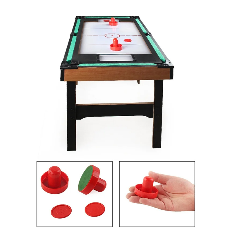 4-in-1-Multispieltisch mit Tischfußball, Airhockey, Tischtennis und Billard