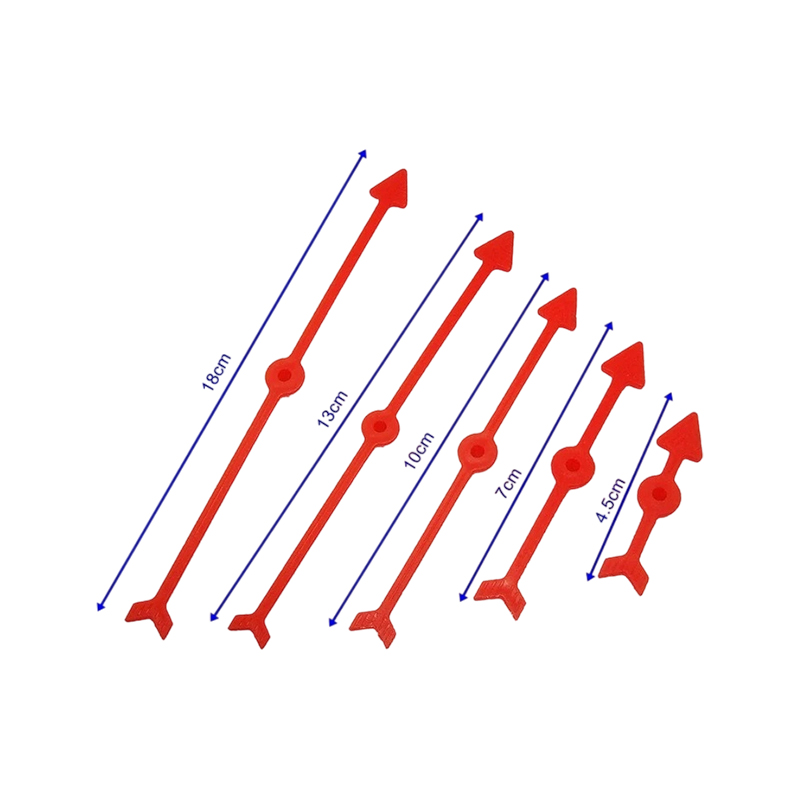 Farbiges Kunststoff-Zubehör für rotierende Spielpfeile