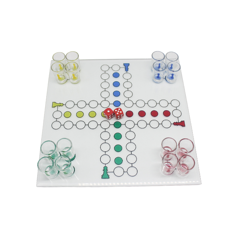 Crystal Ludo Trinkspielset