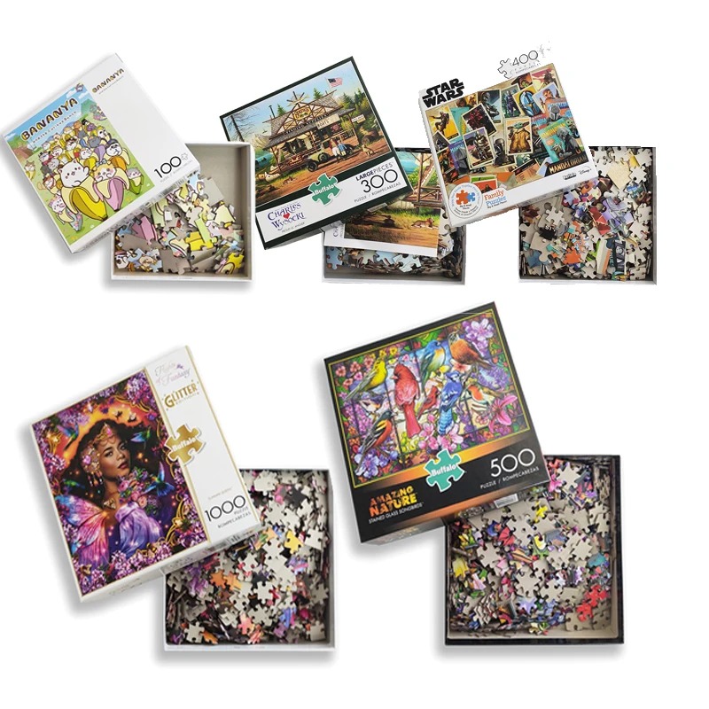 Mehrfarbiges Puzzle-Set – klassische Puzzle-Zubehör-Kollektion