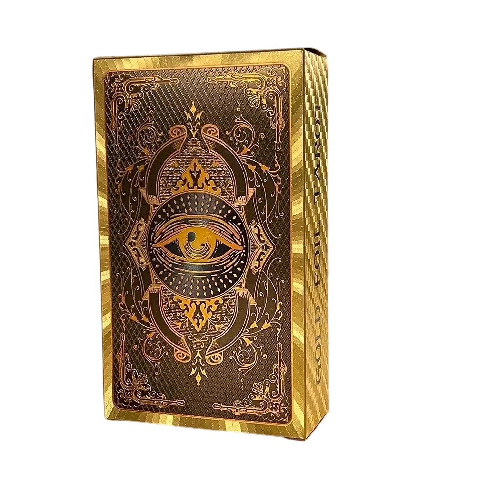 Premium-Tarotkartenset aus Goldfolie