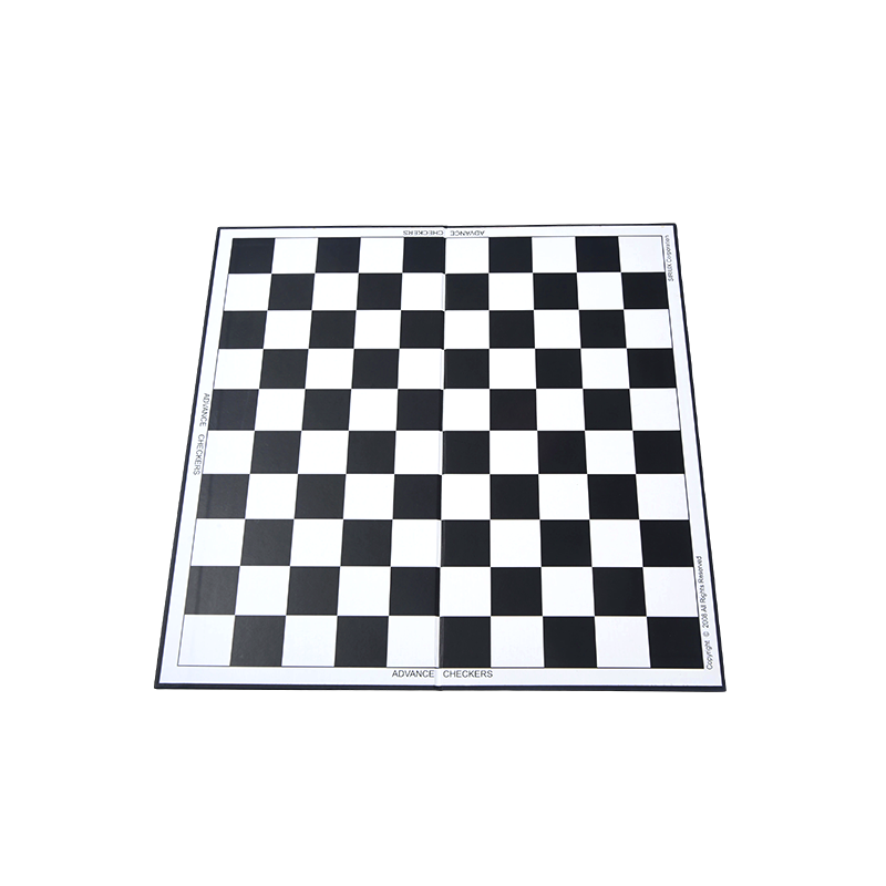 Klassische schwarz-weiß karierte Board Advance Checkers 