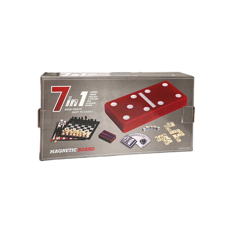 Red Polka-Dot Edition – klassisches Domino- und Cribbage-Kombiset