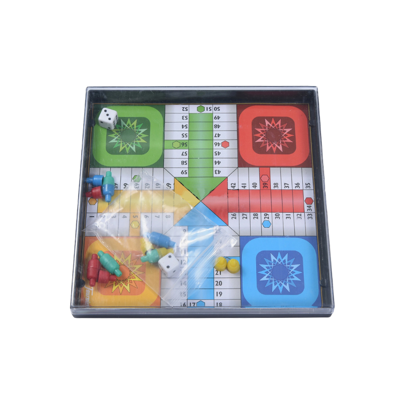 Tragbares Kunststoffgehäuse Edition Klassisches fliegendes Schachspiel (Ludo)