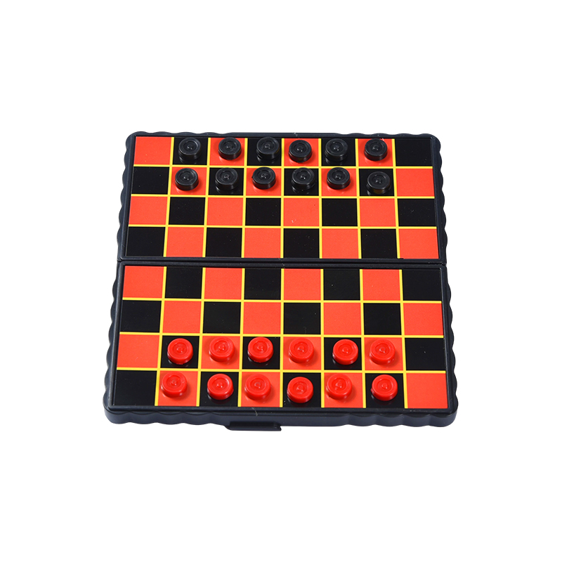 Compact Travel Edition Magnetisches faltbares Checkers-Spiel