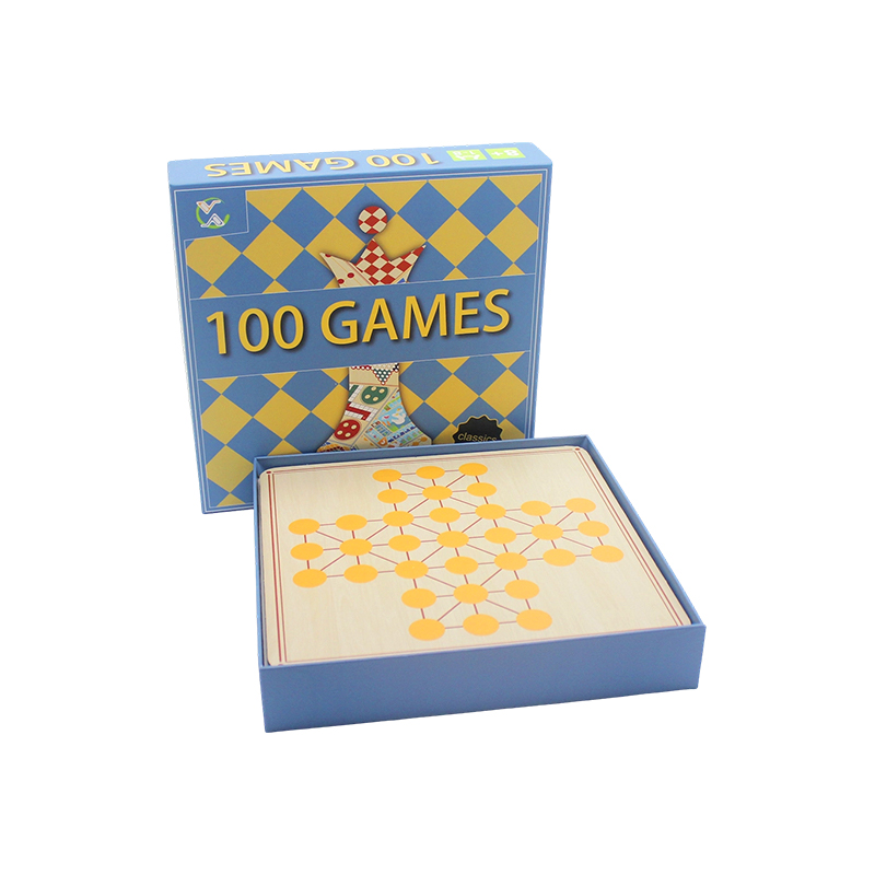 Klassische Brettspielsammlung in Geschenkbox 100-in-1