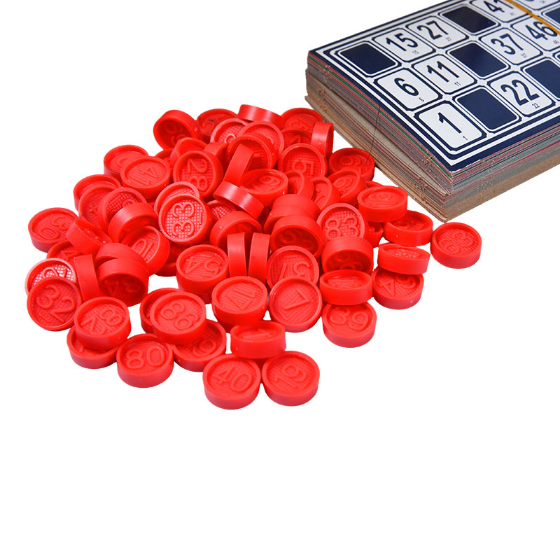 Bingo-Spielset mit Tragetasche – Komplett mit Karten, Token und Hülle