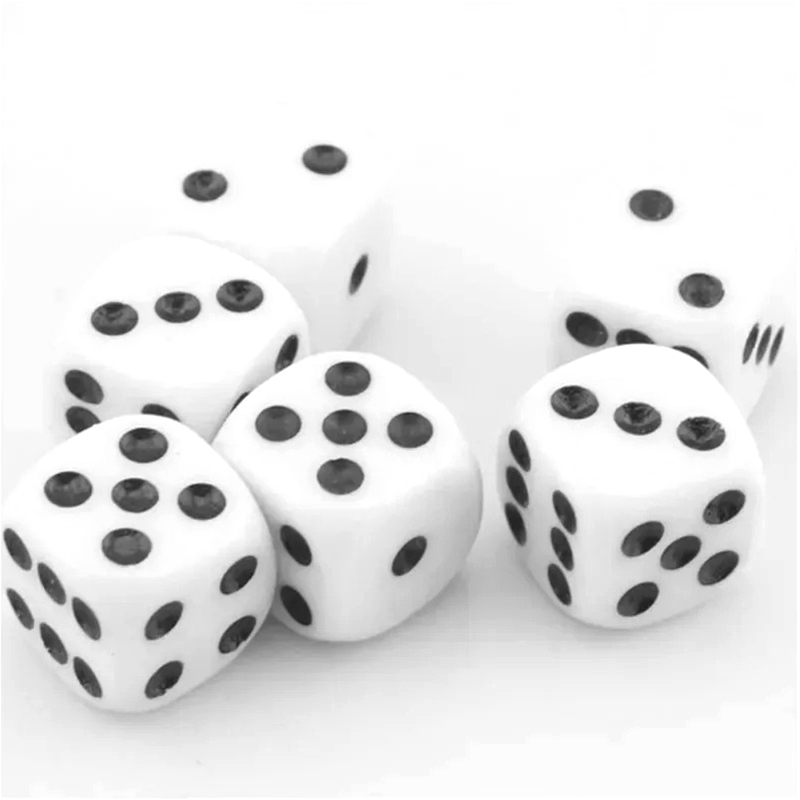 100 Stück in 10 leuchtenden Farben, buntes Würfel-Set zum Sortieren