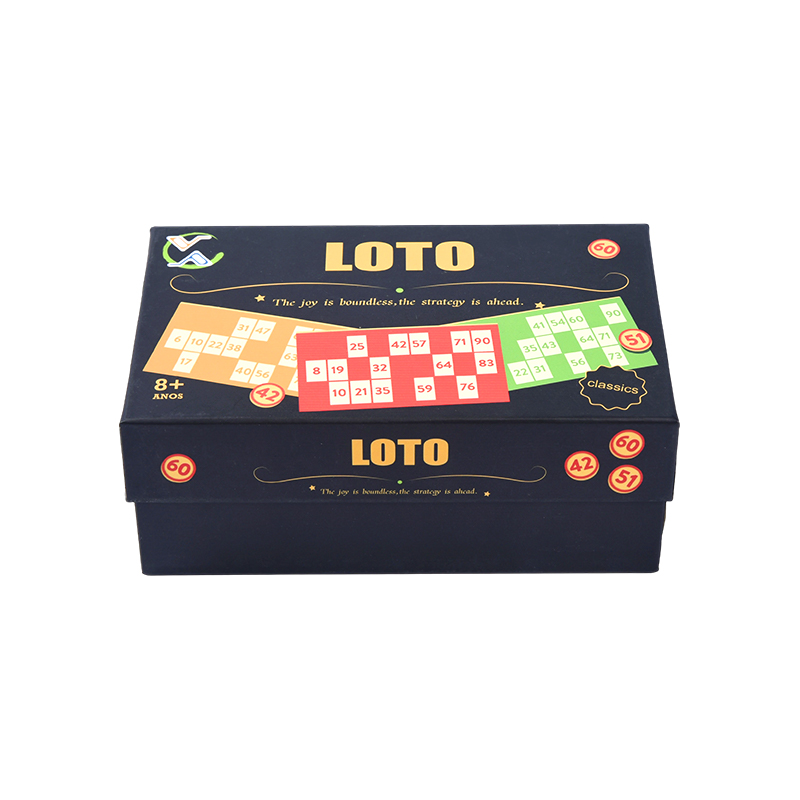 LOTO-Spielset (Bingo-Stil) – Komplett mit Token, Karten und Aufbewahrungsbox